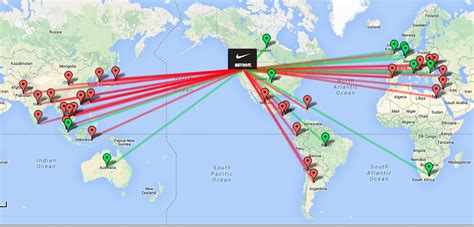 nike branch in wereld